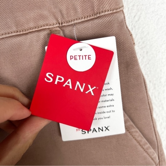 NEW SPANX Twill Cropped Wide Leg Pant Plus Size 20313Q Mauve - Picture 7 of 13